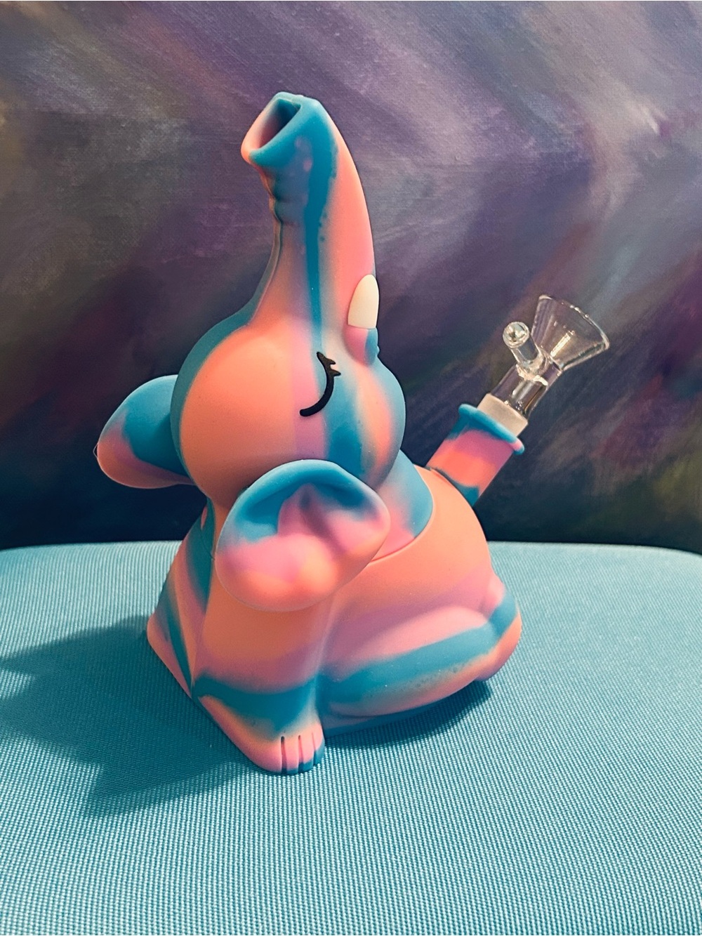 Cute Elephant silicone water piece